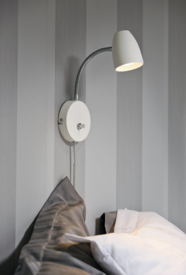 Sandnes vägglampa vit#2