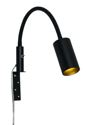 Hugin sänglampa svart