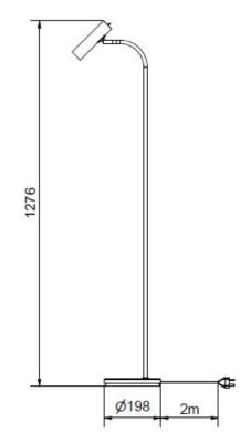 Slender golvlampa bottle green/mässing#2