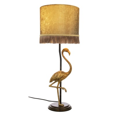 Flamingo bordlampa svartguld/guld