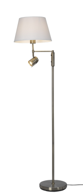 Libra golvlampa antik/vit