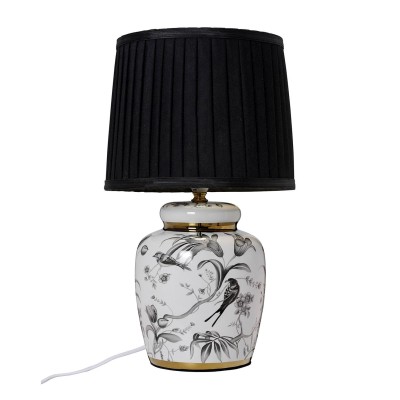 Klassisk bordlampa svart