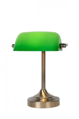 Banker bordlampa antik/grön#2