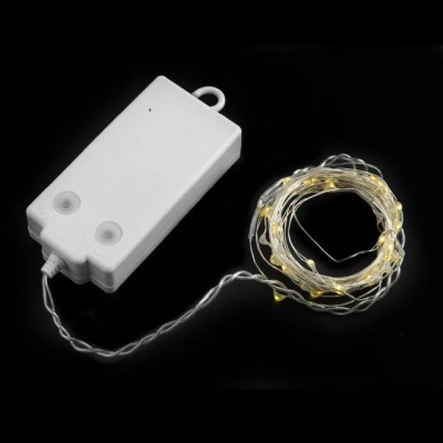 Gnistra ljusslinga vit 2,2m 20 LED batteri