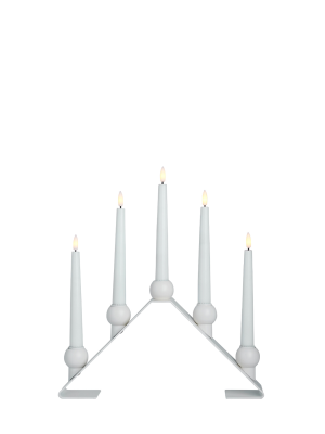 Luna adventsljusstake LED batteri vit#3