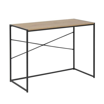 Seaford skrivbord svart/vild ek