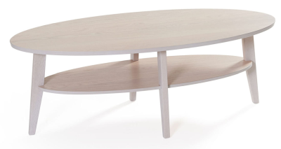 Eagle soffbord 140 vitpigmenterad ek