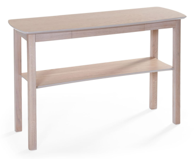 Marathon 115 sidobord med låda vitpigmenterad ek