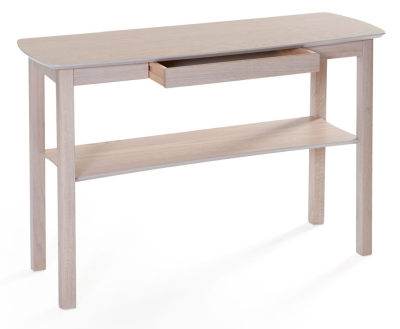 Marathon 115 sidobord med låda vitpigmenterad ek#2