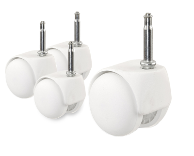 Möbelhjul vit/vit (4-pack)#2