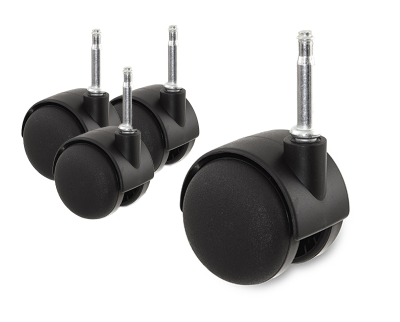 Möbelhjul svart/svart (4-pack)#2