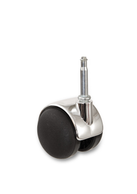 Möbelhjul svart/crome (4-pack)#1