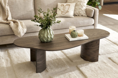 Curve soffbord V 150x58 cm oljad ek#4