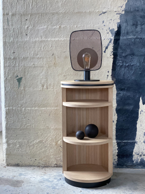 Arrie sidobord whitewash ek/svart#2