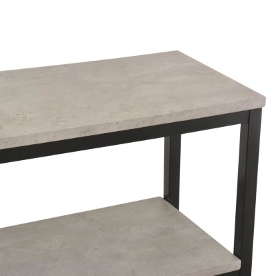Hertog konsollbord betonglaminat/svart metall#2