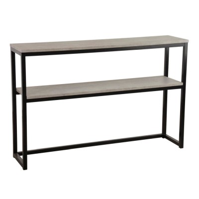 Hertog konsollbord betonglaminat/svart metall