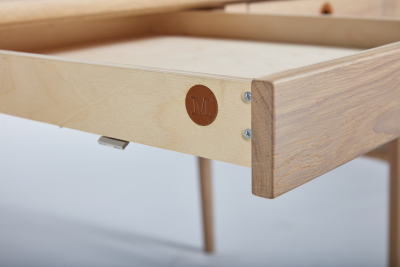 Höllviken skrivbord vitpigmenterad ek#4