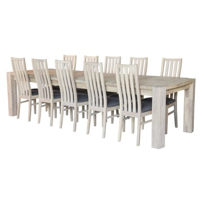 Balder matbord 200x100 cm vitoljad ek#3