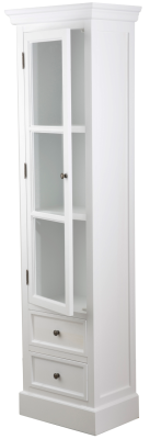 Bristol vitrinskåp 1 dörr antikvit#2