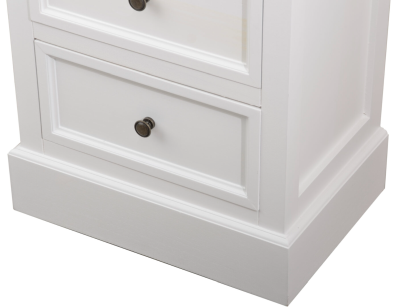 Bristol vitrinskåp 1 dörr antikvit#3