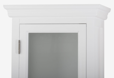 Bristol vitrinskåp 1 dörr antikvit#4