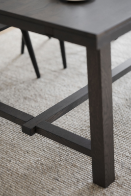 Brooklyn matbord 170x95 mörkbrun ek#5