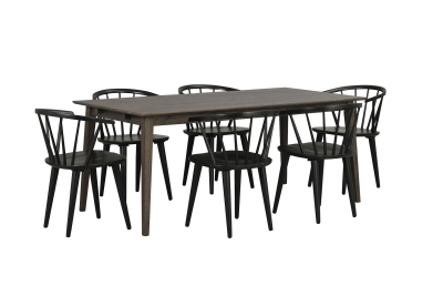 Filippa matbord 180x90 cm mörkbrun ek#5