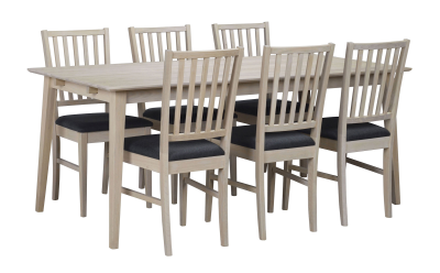 Filippa matbord 180x90 cm vitpigmenterad ek#9