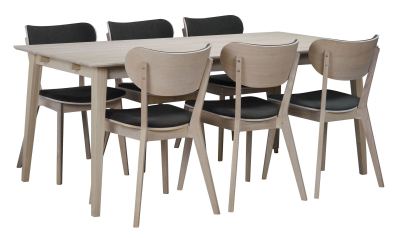 Filippa matbord 180x90 cm vitpigmenterad ek#10