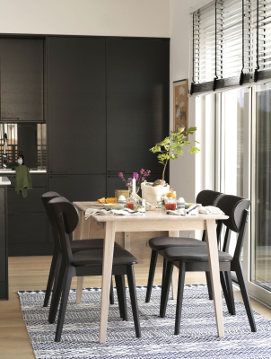 Filippa klaffbord 120+45x80 cm vitpigmenterad ek#3