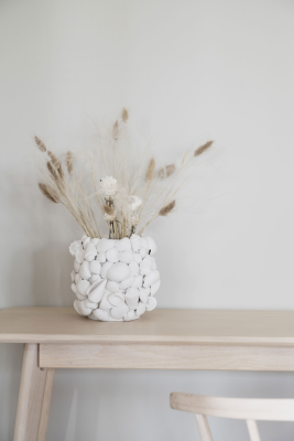 Yumi avlastningsbord/skrivbord vitpigmenterad ek#3