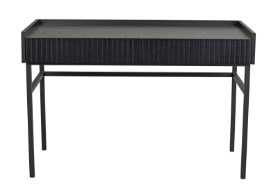 Halifax skrivbord 120 svart ek/svart metall