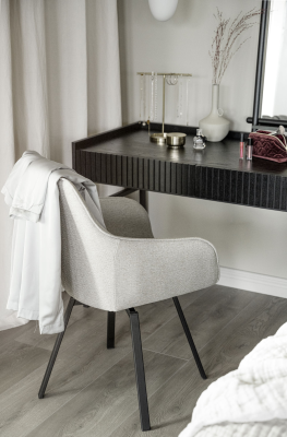 Halifax skrivbord 120 svart ek/svart metall#3