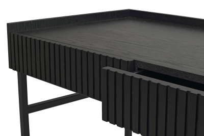 Halifax skrivbord 120 svart ek/svart metall#9