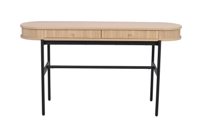 Haddington avlastningsbord 142 vitpigmenterad ek/svart#6