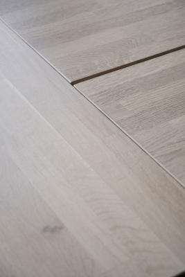 Carradale matbord 220 vitpigmenterad ek/V-ben svart metall#6