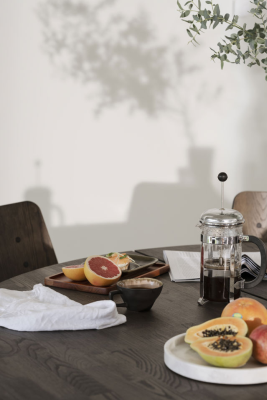 Carradale matbord Ø150 brun ek/V-ben svart metall#3