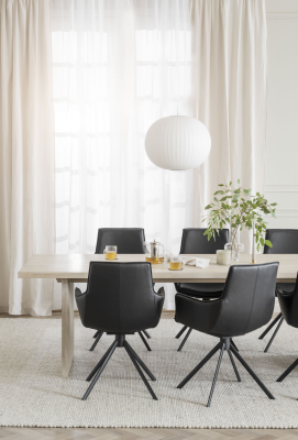 Emmett matbord 240 vitpigmenterad ek#3