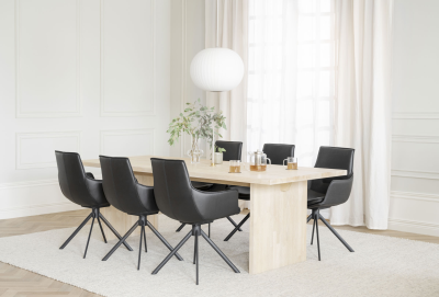 Emmett matbord 240 vitpigmenterad ek#6