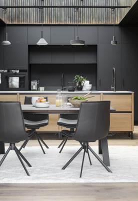 Carradale matbord 170 brun ek/V-ben svart metall#2