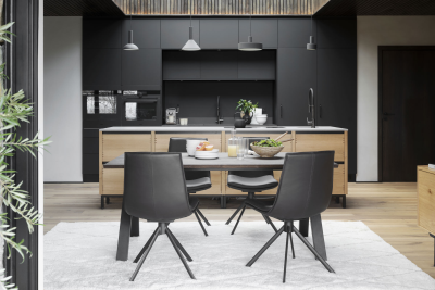 Carradale matbord 170 brun ek/V-ben svart metall#3