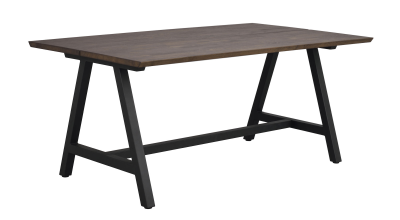 Carradale matbord 170 brun ek/A-ben svart metall#2