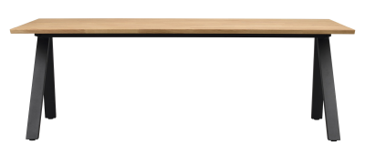 Carradale matbord 220 ek/V-ben svart metall