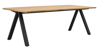 Carradale matbord 220 ek/V-ben svart metall#2