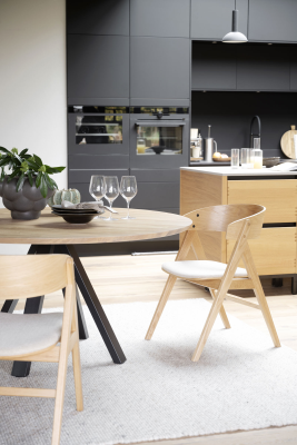 Carradale matbord Ø150 ek/V-ben svart metall#4