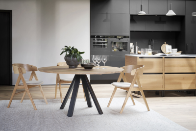 Carradale matbord Ø150 ek/V-ben svart metall#5