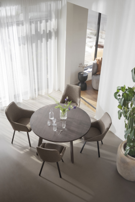 Glenside matbord Ø130 cm brun ek#2