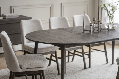 Tyler matbord ovalt 170/210 brun ek#5