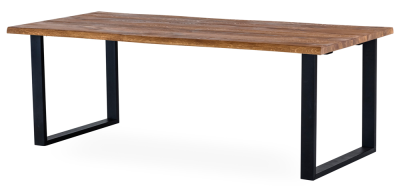 Exxet matbord 210x95 cm oljad vildek/svarta U-ben