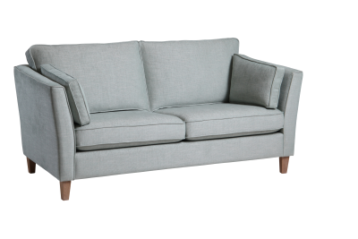 Carisma 3-sitssoffa 2 plymåer C3 tyg Nordico 01 röd, ben L oljad ek